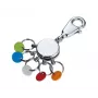 Portachiavi TROIKA PATENT/Colour KYR61/CH multicolore argento ottone