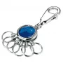 Portachiavi TROIKA AROUND THE WORLD blu argento metallo 25x90x9mm
