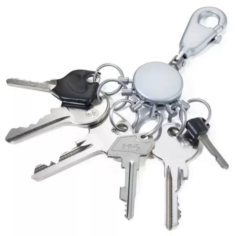 Portachiavi TROIKA KYR60/MC argento metallo 25mm