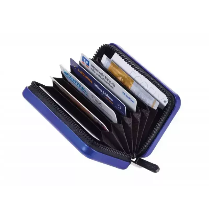 Custodia TROIKA CCC04-BL blu alluminio poliestere 80g 70mm x 105mm