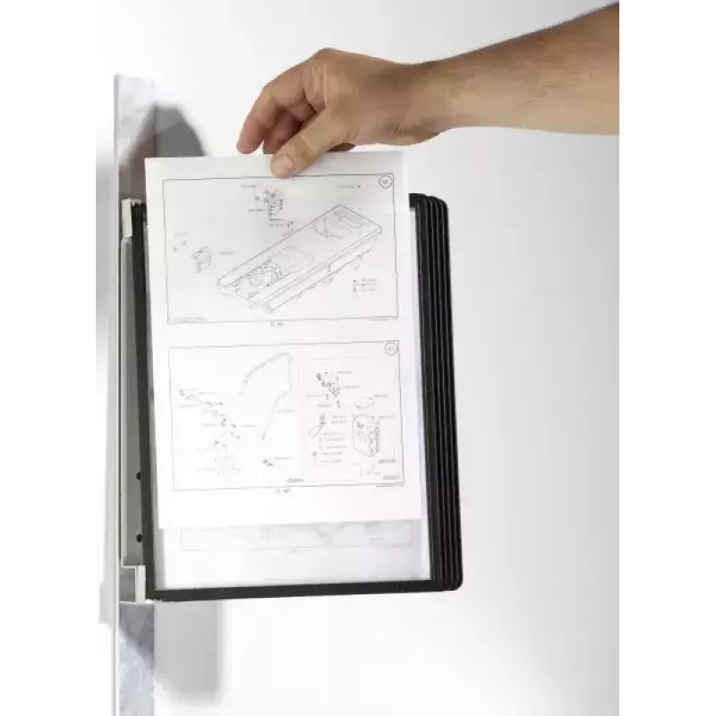 Espositore a carosello per documenti verticale A4 Durable Vario magnet wall 5