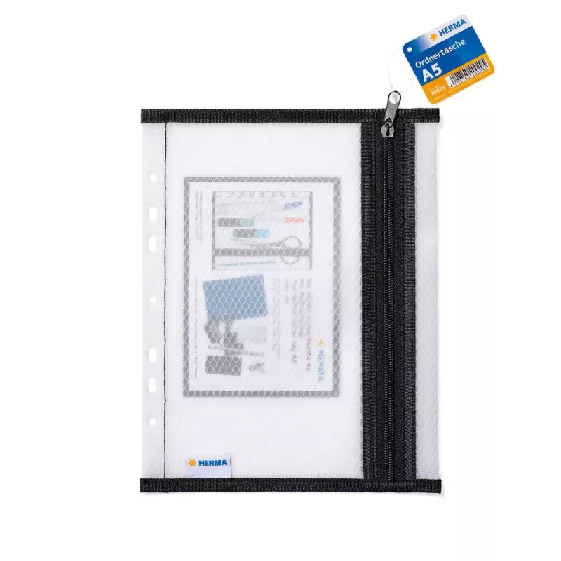 Cartella portadocumenti HERMA A5 nero in materiale EVA 200 mm larghezza 260 mm altezza