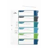 Indice a linguette bianche Durable 679427 polipropilene multicolore 30,5x24,5 cm