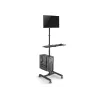 Carrello multimediale Equip 17 inch-32 inch monitor singolo postazione di lavoro mobile