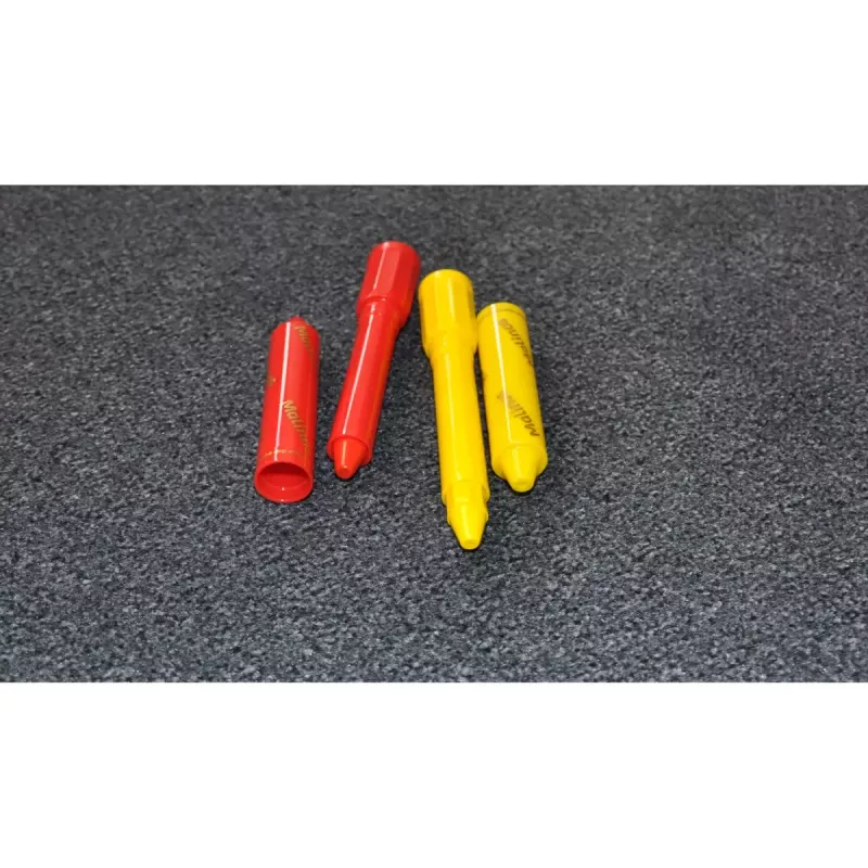 Pastello Malinos 301036 6 pezzi multicolore nero blu verde rosso viola giallo