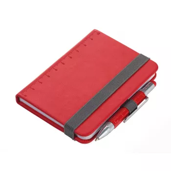 Blocco per appunti TROIKA NPP25/RD A7 rosso copertina rigida
