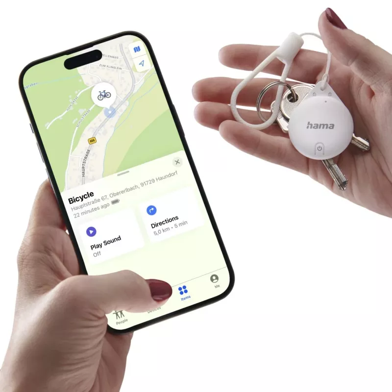 Hama 00185816 GPS-Tracker/Finder articolo bianco