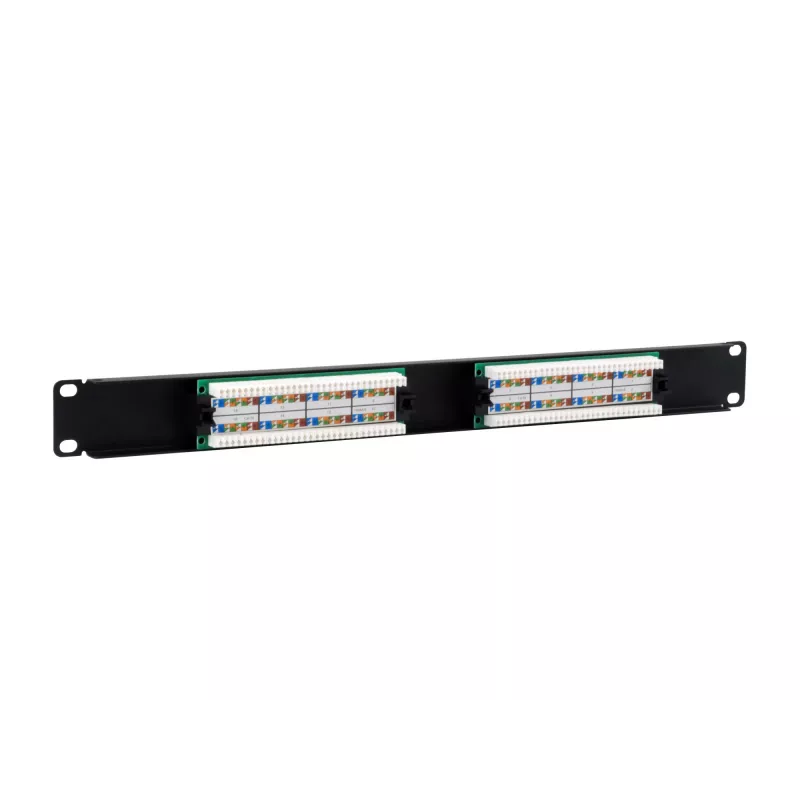 Equip patch panel 16 porte Cat.5e non schermato, nero