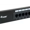 Equip patch panel 16 porte Cat.5e non schermato, nero
