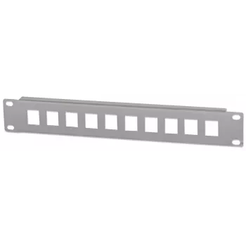 Intellinet patch panel, pannello cieco, 10 pollici, 1HE, 10 porte, grigio, montaggio rack, 1HE, grigio