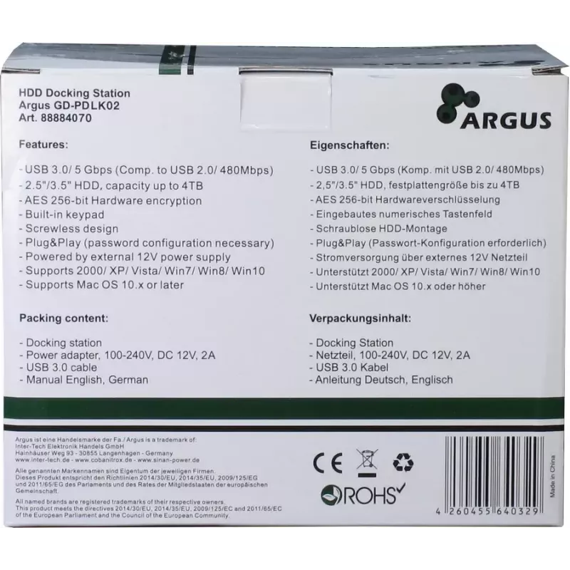 Docking station per storage drive Inter-Tech 88884070