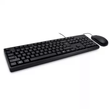 Tastiera Inter-Tech NK-1000EC mouse inclusi Ufficio USB QWERTY nero