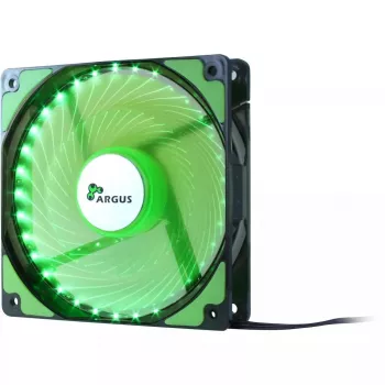 Ventola Inter-Tech L-12025 ventola per case PC 12 cm nero verde