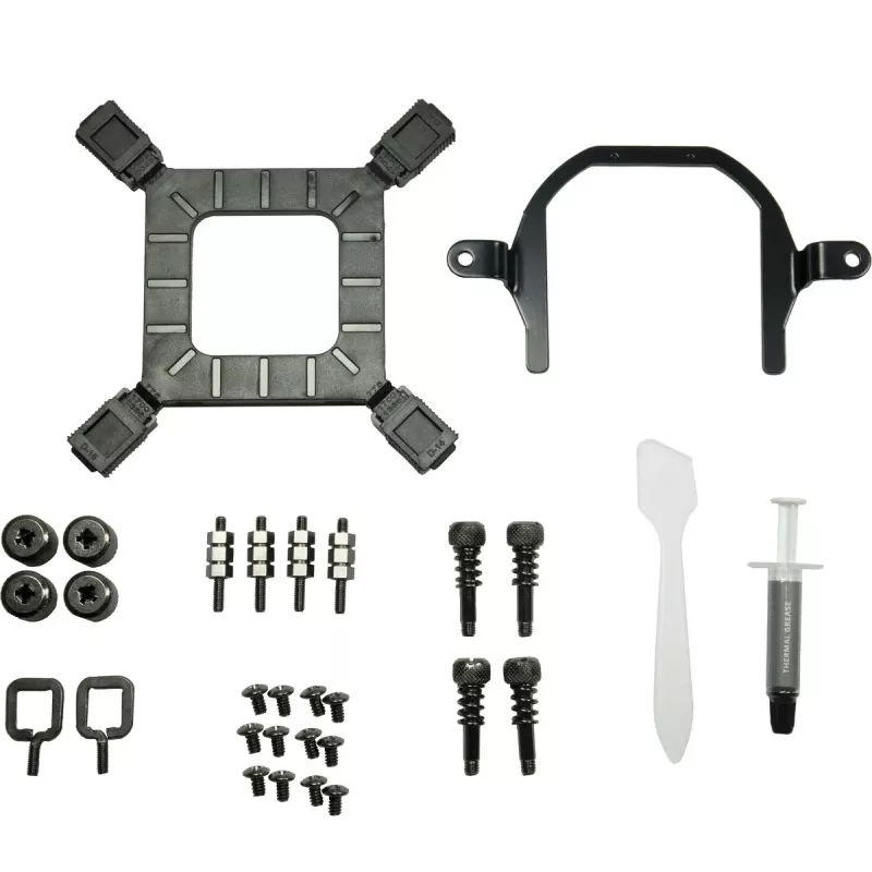 Dissipatore a liquido All-in-One per CPU INTER-TECH B-360 con ventola da 120 mm, cuscinetto idraulico, Nero