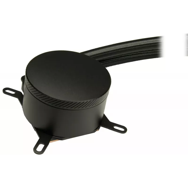 Dissipatore a liquido All-in-One per CPU INTER-TECH B-360 con ventola da 120 mm, cuscinetto idraulico, Nero
