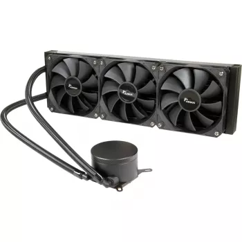 Dissipatore a liquido All-in-One per CPU INTER-TECH B-360 con ventola da 120 mm, cuscinetto idraulico, Nero