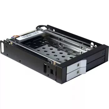 Inter-Tech ST-2523 nero case per storage metallo plastica 9,7 mm
