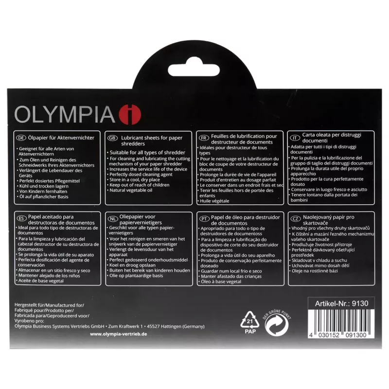 Olio lubrificante Olympia 9130