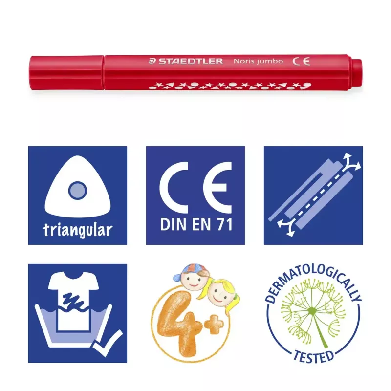 Pennarello Staedtler Noris jumbo 328-B 12 pz.