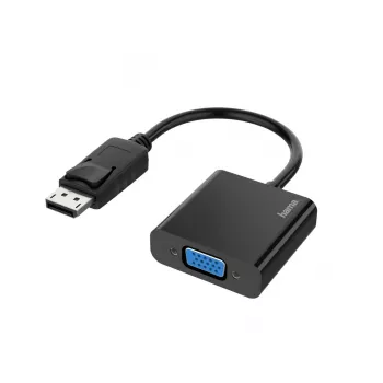 Hama 00200337 adattatore cavo video DisplayPort VGA (D-Sub) nero