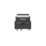Hama 00205268 adattatore cavo video S-VHS 3 x RCA + SCART (21 poli) nero