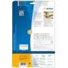 Etichetta per stampante autoadesiva HERMA Labels A4 210x297 mm bianco extra adesivo carta opaca 25 pz.