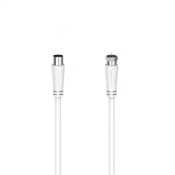 Hama 00205062 Cavo coassiale 3 m F bianco