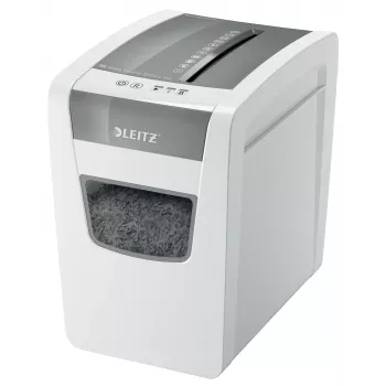 Leitz IQ Distruggidocumenti sottile per home office P4, taglio a croce, 22 cm, 4 x 28 mm, 23 L, 225 fogli, 58 dB