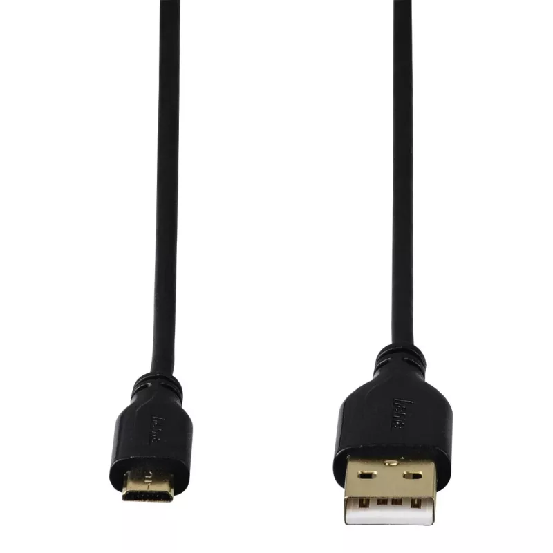 Hama 0,75m, USB2.0-A/USB2.0 Micro-B Cavo USB USB A Micro-USB B nero