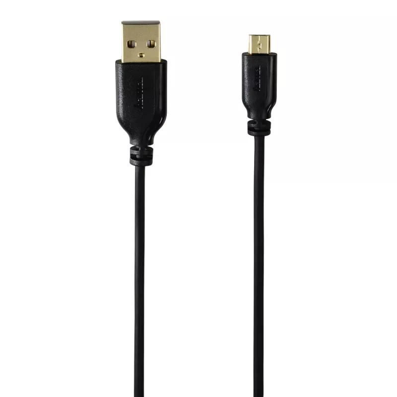 Hama 0,75m, USB2.0-A/USB2.0 Micro-B Cavo USB USB A Micro-USB B nero