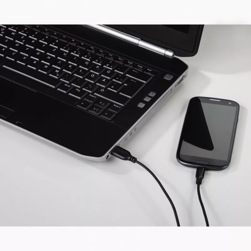 Hama 0,75m, USB2.0-A/USB2.0 Micro-B Cavo USB USB A Micro-USB B nero