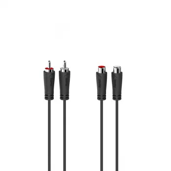 Hama 00205095 Cavo audio 5 m 2 x RCA nero