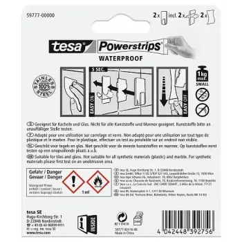 Gancio per asciugamani TESA 59777-00000 metallic indoor 2 pz.