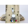 Portachiavi moschettone TROIKA KYR61/MC multicolore argento metallo 25 mm