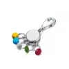 Portachiavi moschettone TROIKA KYR61/MC multicolore argento metallo 25 mm