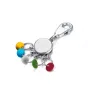 Portachiavi moschettone TROIKA KYR61/MC multicolore argento metallo 25 mm