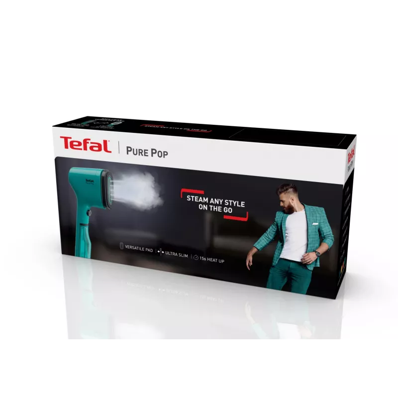 Ferro da stiro a vapore verticale Tefal Pure Pop DT2024 0,07 L 1300 W verde