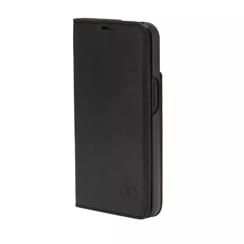 Custodia a libro JT BERLIN BookCase Tegel nero per iPhone 15 15,5 cm