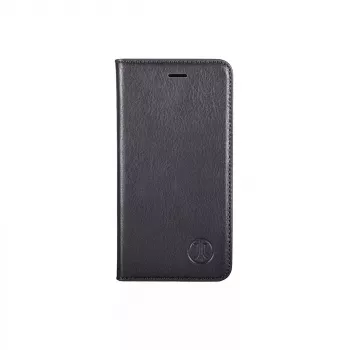 Custodia a libro JT BERLIN BookCase Tegel nero per iPhone 15 15,5 cm