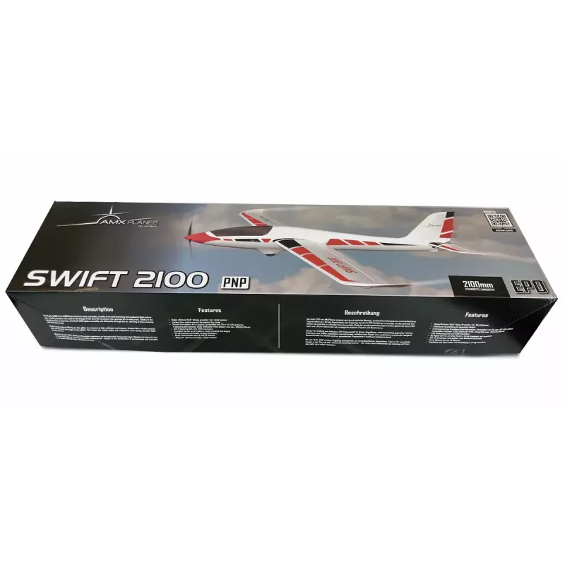 Aereo Amewi Swift 2100 motore elettrico 1,35 kg da 14 anni