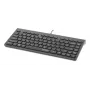 Manhattan tastiera USB mini compatta con filo, 12 tasti multimediali/funzione, cavo USB-A integrato da 1,5 m, formato low-profile compatto, per PC e laptop, nero