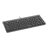 Manhattan tastiera USB mini compatta con filo, 12 tasti multimediali/funzione, cavo USB-A integrato da 1,5 m, formato low-profile compatto, per PC e laptop, nero
