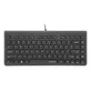 Manhattan tastiera USB mini compatta con filo, 12 tasti multimediali/funzione, cavo USB-A integrato da 1,5 m, formato low-profile compatto, per PC e laptop, nero