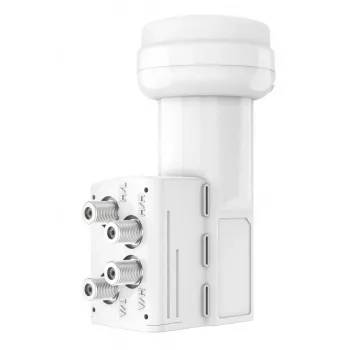 Hama 00205376 Low Noise Block Downconverter (LNB) 10,7 – 12,75 GHz bianco