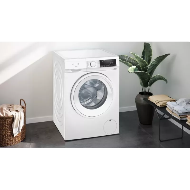 Siemens iQ300 WN34A141 lavasciuga a libera installazione a carica frontale bianco