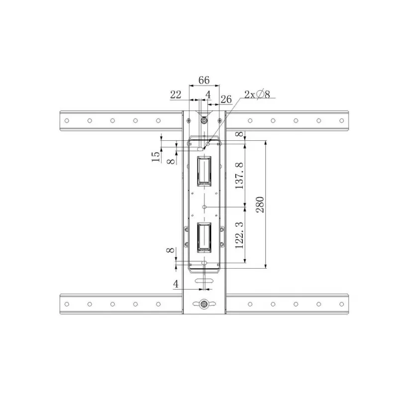 Braccio di montaggio Multibrackets M VESA Flexarm Thin nero