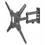 Manhattan supporto a parete per TV e monitor (full motion), per schermi da 32 pollici a 55 pollici, compatibilità VESA: tutto tra 100x100 mm e 400x400 mm – verificare le dimensioni dei quattro fori di fissaggio sul retro dello schermo per assicurarsi che sia compatibile, max. 30 kg, nero, supporto