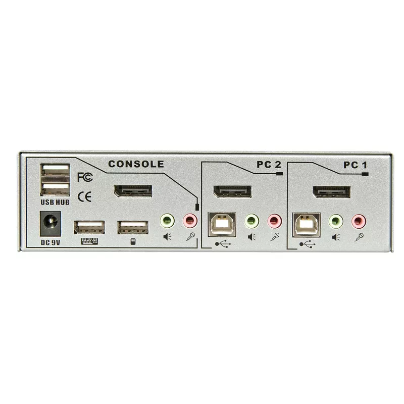 Lindy 2 Porte Switch KVM Pro USB 2.0, DisplayPort 1.2 with TTU