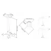 Multibrackets M Supporto universale a soffitto per proiettore 600-1000 con regolazione fine