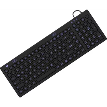 KeySonic KSK-6031INEL-B (DE) Tastiera, industriale, USB, QWERTZ, Tedesco, Nero
